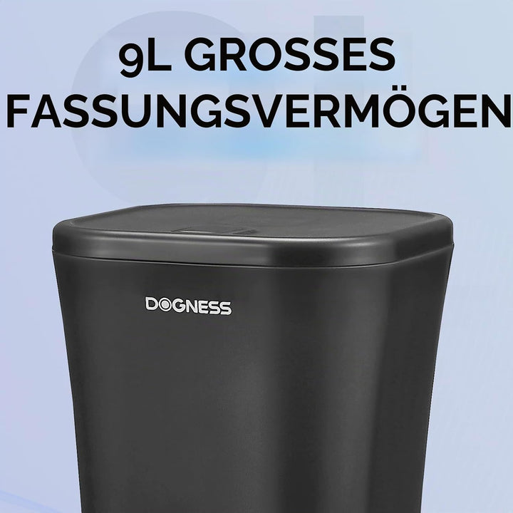 DOGNESS 9L Hundefutterautomat für grosse Hunde, Automatischer Hundefutterspender mit Timer, Extra gr