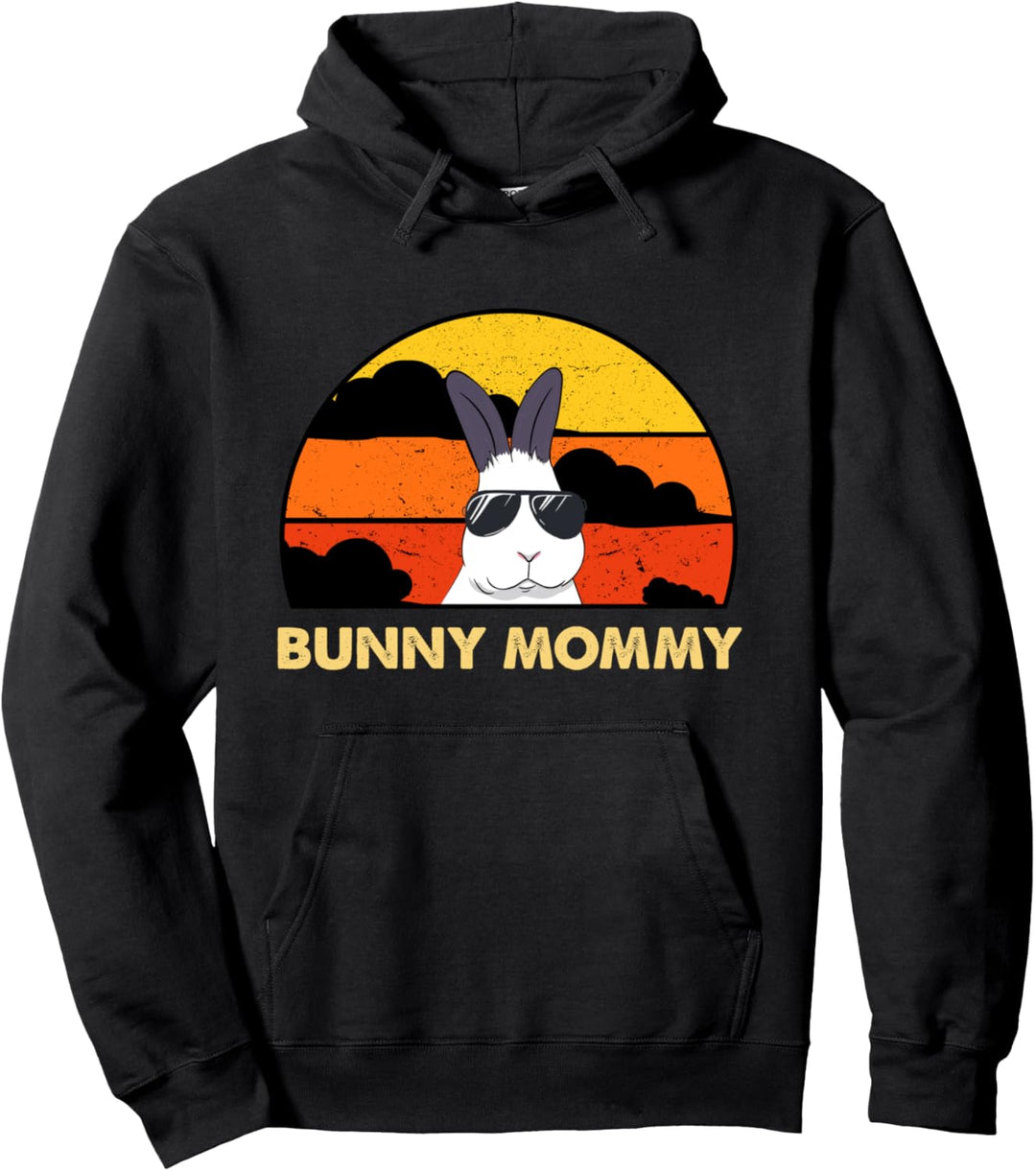 Bunny Mommy Rabbit Mom of Bunnies Damen Bunny Pullover Hoodie