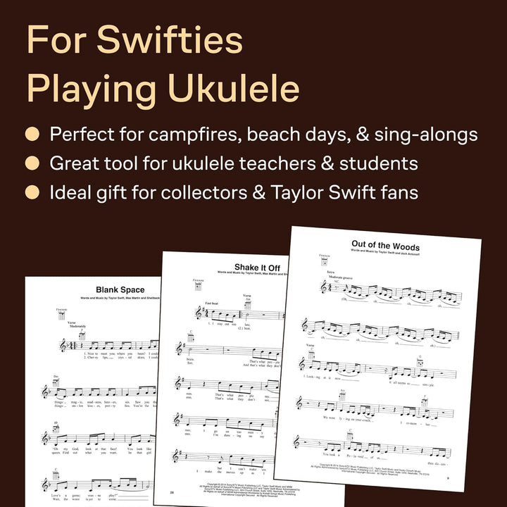 Taylor Swift 1989: Songbook für Ukulele, Taschenbuch