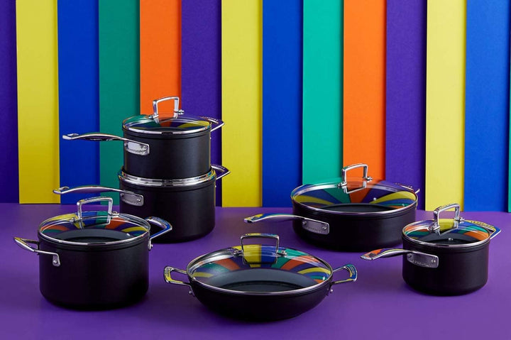 Le Creuset Aluminium-Antihaft Profitopf, Ø 20 cm, Für alle Herdarten inkl. Induktion geeignet, Anthr