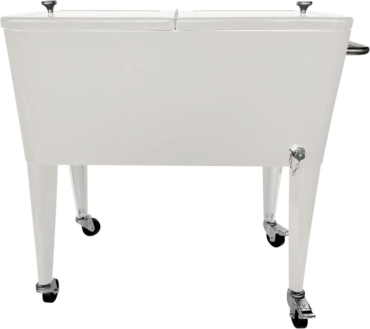 AXI Retro Getränkekühler | Kühlwagen/Kühler mit Rollen - 76 Liter | Fahrbare Kühlbox in diversen Far
