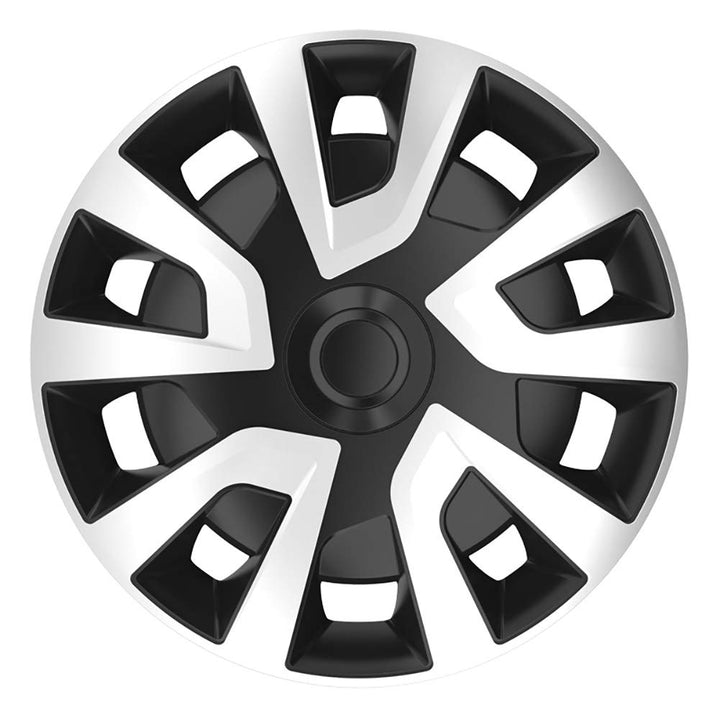 AUTO-STYLE Satz Radzierblenden Revo-VAN 15-Zoll Silber/Schwarz (Sphäre) Revo-VAN Silber/Schwarz 15-Z