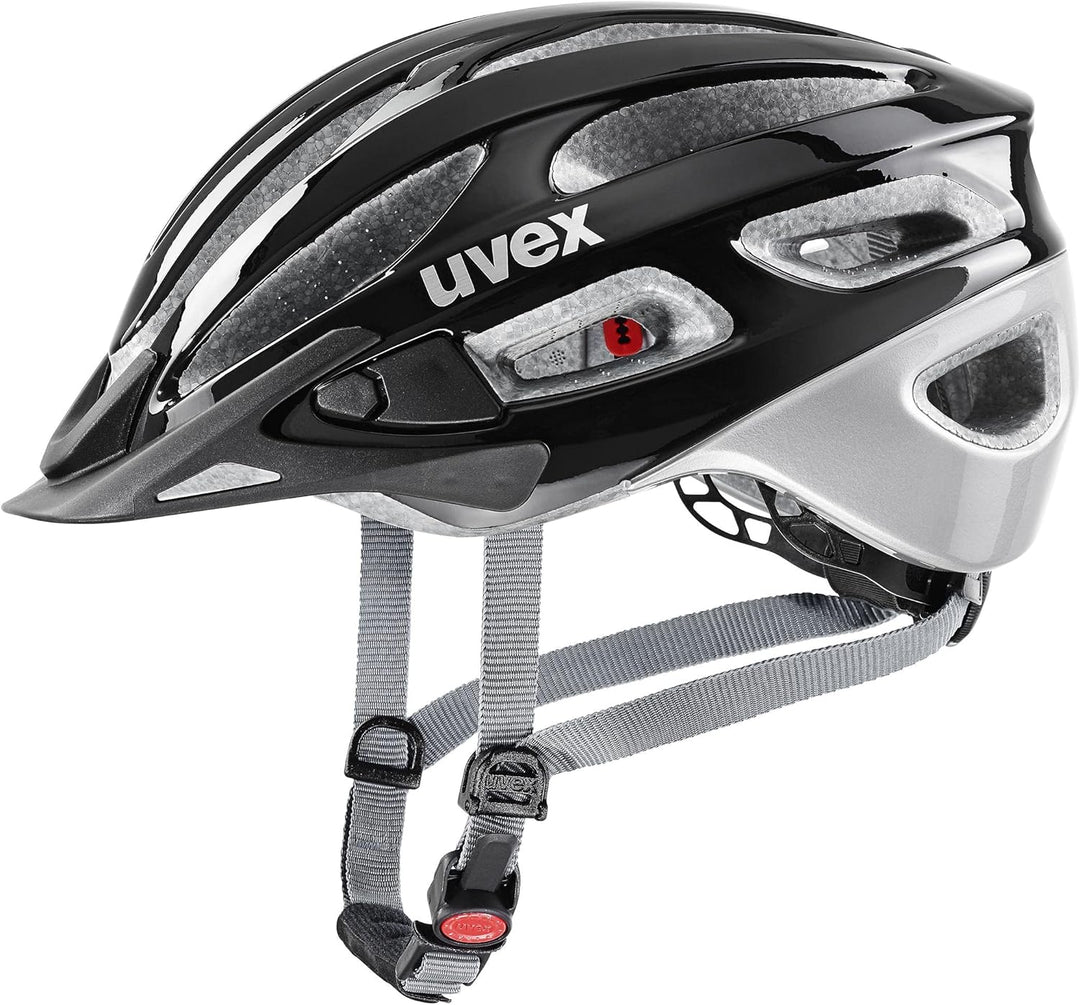 UVEX Fahrradhelm UVEX True Gr. 52-58 cm, Black Silver 52-55 cm, 52-55 cm