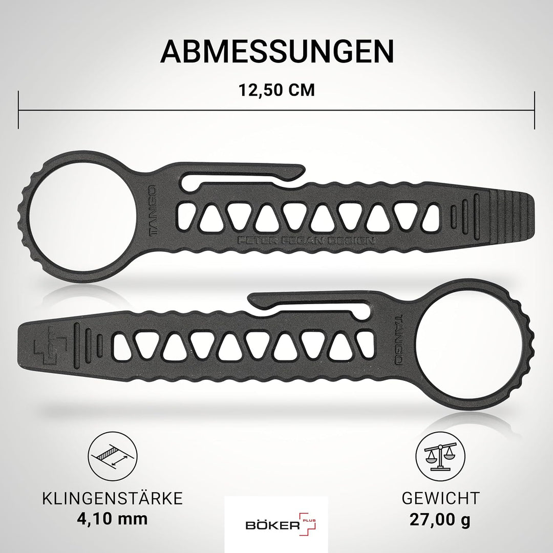 BÖKER PLUS® Tango Bar Mini EDC Hebel-Werkzeug - D2 EDC Schlüsselanhänger mit Clip - Crow-Bar EDC Too