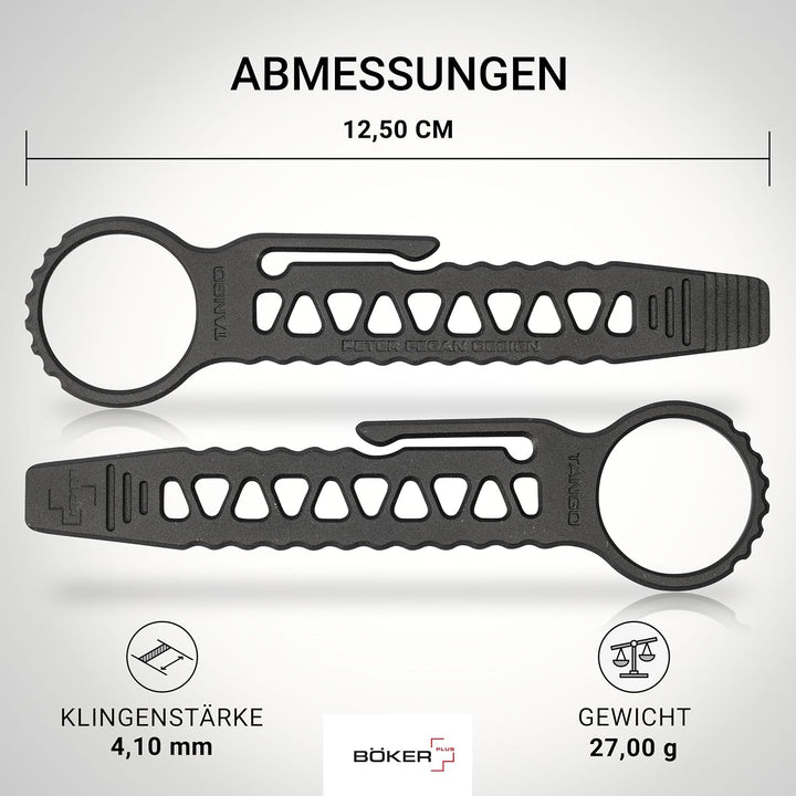 BÖKER PLUS® Tango Bar Mini EDC Hebel-Werkzeug - D2 EDC Schlüsselanhänger mit Clip - Crow-Bar EDC Too