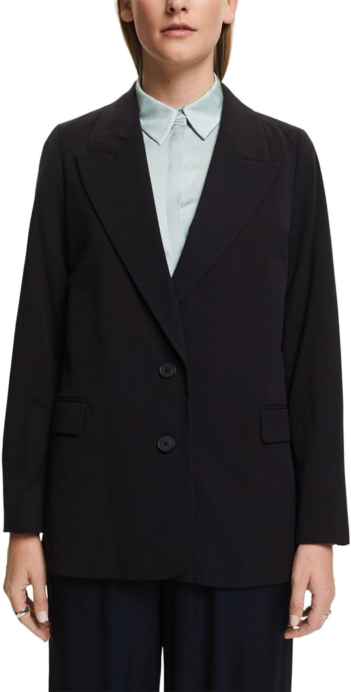 ESPRIT Damen Blazer 34 001/Black, 34 001/Black