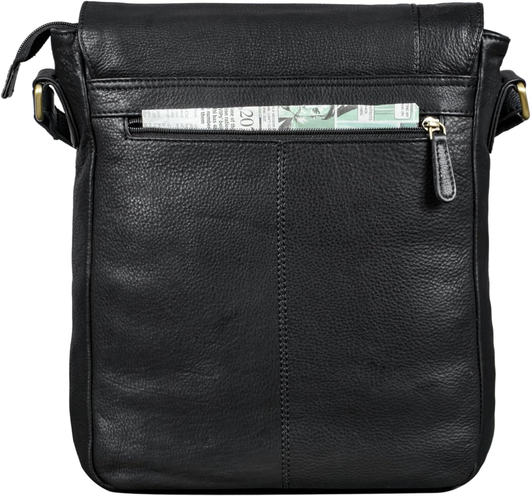 STILORD 'Paul' Umhängetasche Herren Leder Hochformat Messenger Bag im Vintage Design Ledertasche für