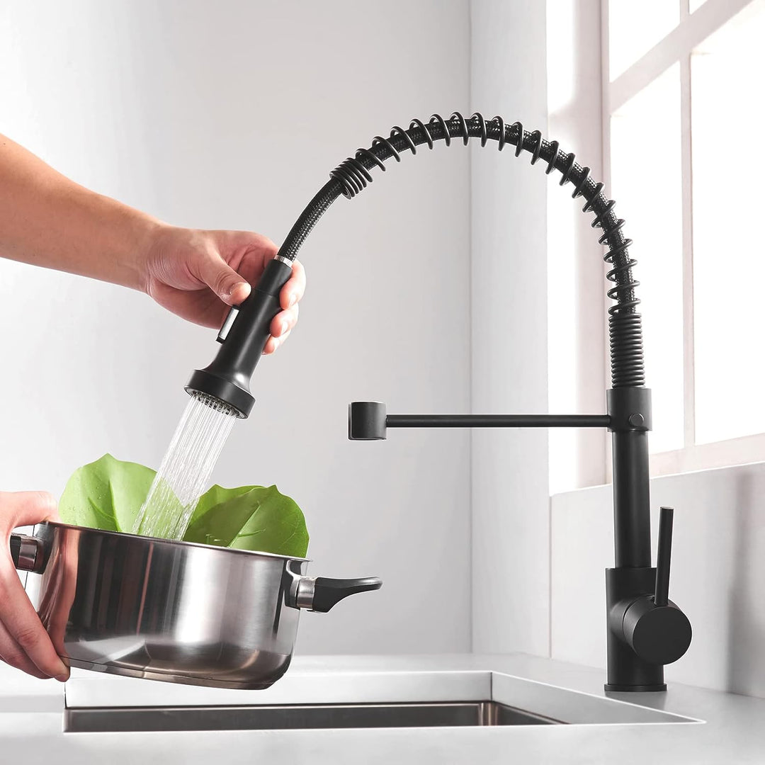 AIMADI Wasserhahn Küche, Küchenarmatur Ausziehbar mit 2 Strahlarten: Gesprüht & Strahl, Einhebelmisc