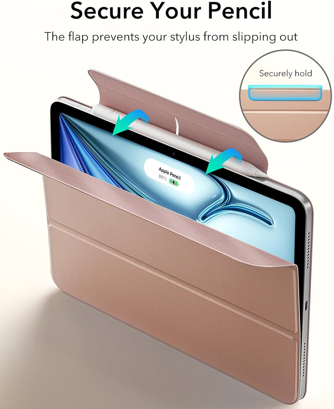 ESR für iPad Air 11 Zoll 2026 Hülle M4/M3/M2, iPad Air 5/4 Hülle (2025/2024/2022/2020) Starke Magnet