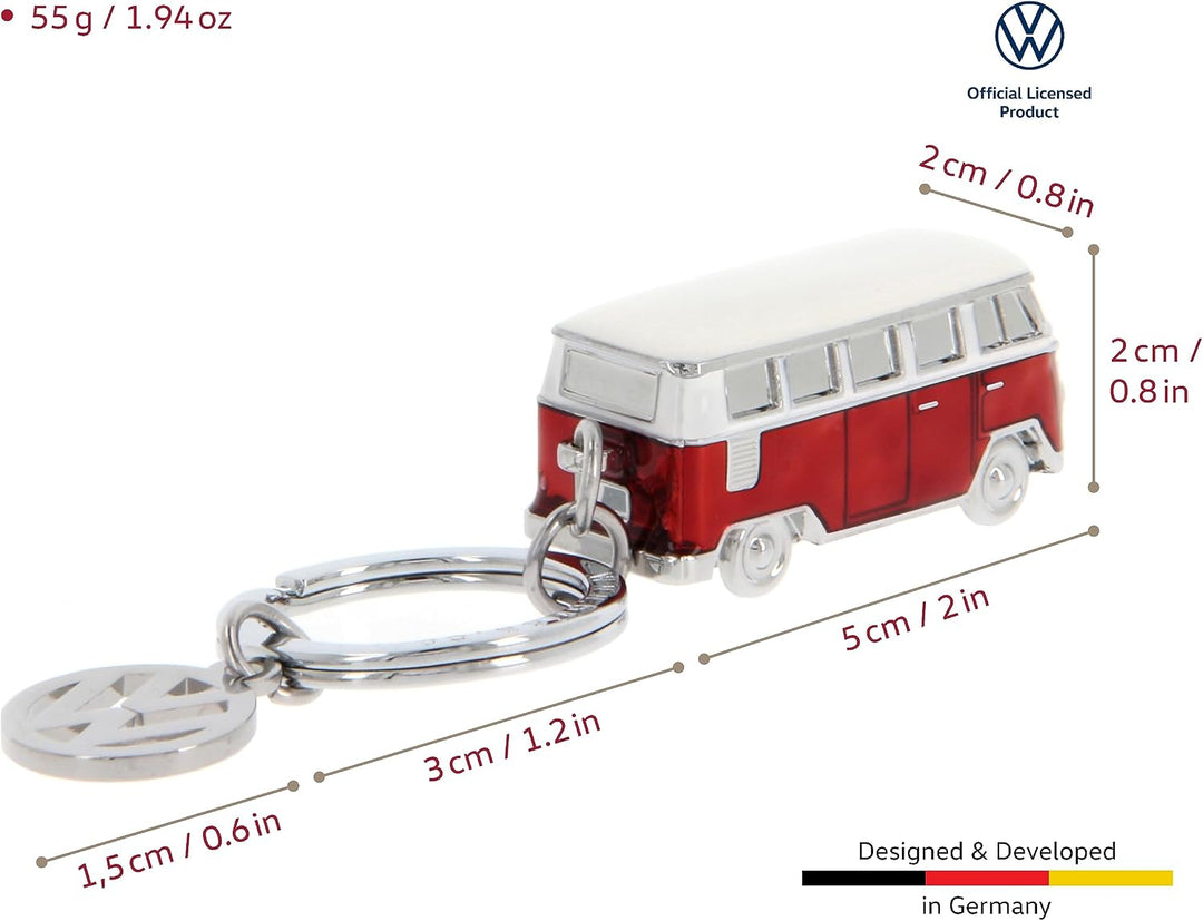 BRISA VW Collection - T1 Bulli Bus Schlüsselanhänger 3D Modell | Volkswagen Key Holder für Schlüssel