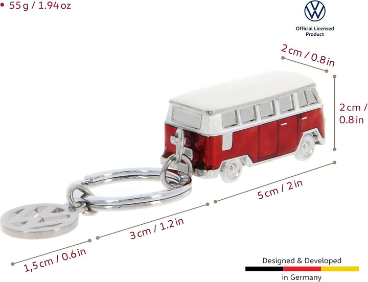 BRISA VW Collection - T1 Bulli Bus Schlüsselanhänger 3D Modell | Volkswagen Key Holder für Schlüssel