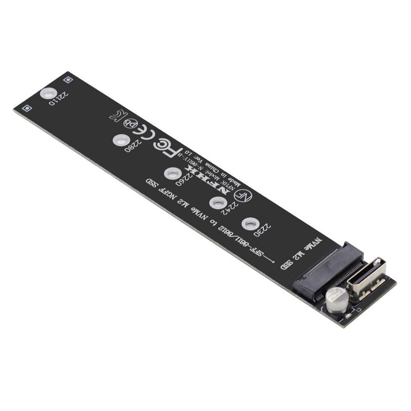 chenyang CY M.2 auf SFF-8611 Adapter,Oculink SFF-8612 SFF-8611 auf NVME PCIe SSD M-Key 2280 22110mm