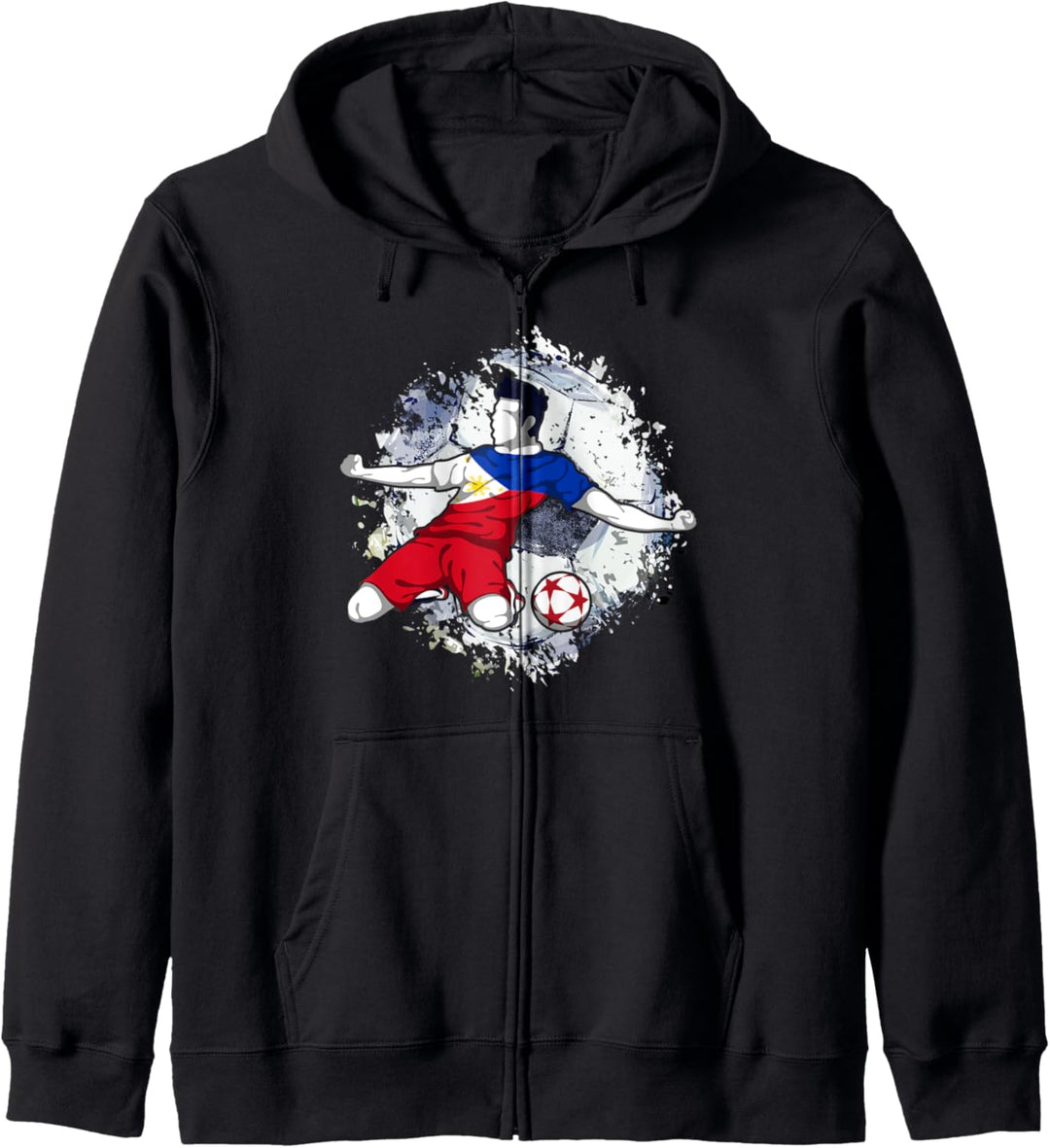 Philippinen Fussball Philippinische Nationalflagge Kapuzenjacke