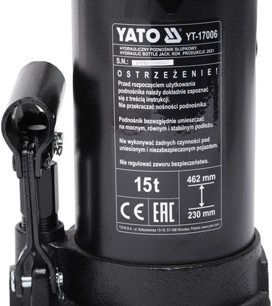 HYDRAULIC BOTTLE JACK 15T