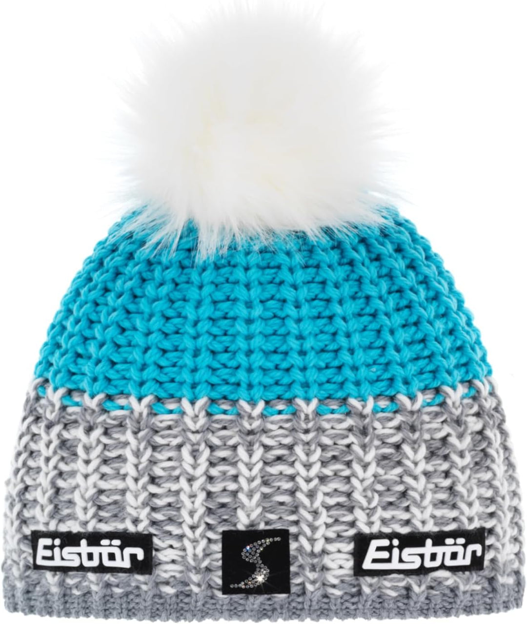 Eisbär Focus Lux Crystal Mütze Ski Austria Einheitsgrösse graumele-white-mugo azur/weiss, Einheitsgr