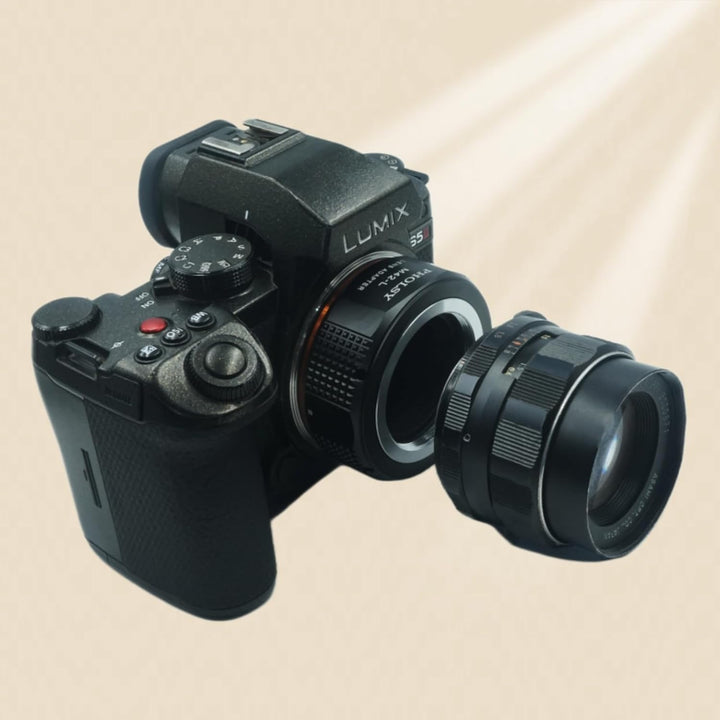 PHOLSY Objektivadapter für M42 42mm Schraubmontage-Objektiv und L Mount Kameragehäuse Konverter Komp