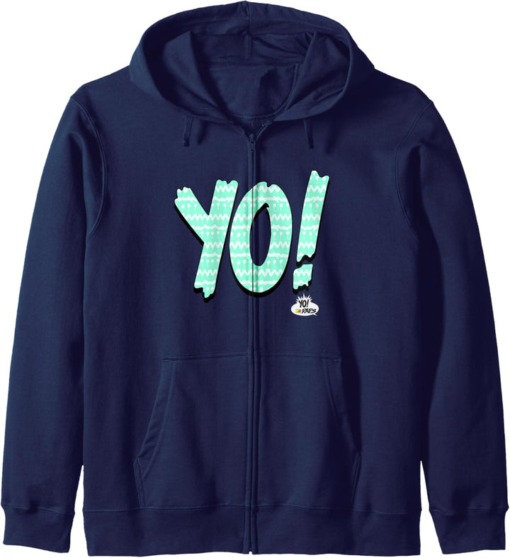 MTV YO RAPS Sea Foam Green Tribal Logo Kapuzenjacke