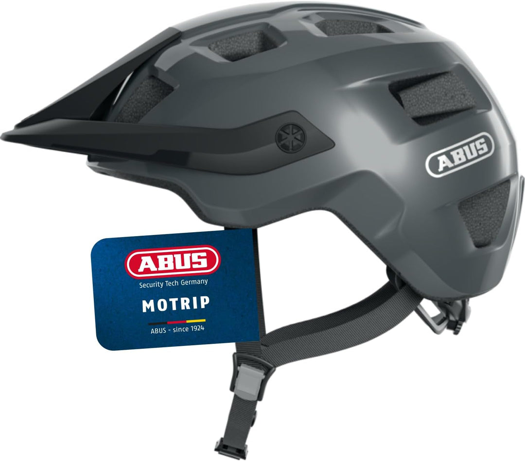 ABUS MTB-Helm MoTrip - robuster Fahrradhelm mit höhenverstellbarem Schirm für Mountainbiker - indivi