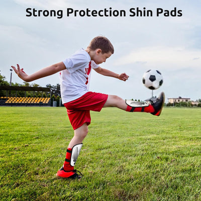 Schienbeinschoner Kinder Fussball Shin Pads - Fussball Ausstattung Mit Verstellbarem Klettverschluss