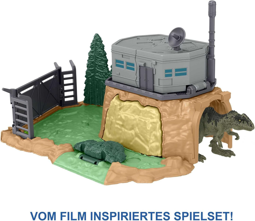 Jurassic World HFF12 - Dominion Minis Giganotosaurus Spielset mit 2 Mini-Dinosaurier-Figuren, mehrer