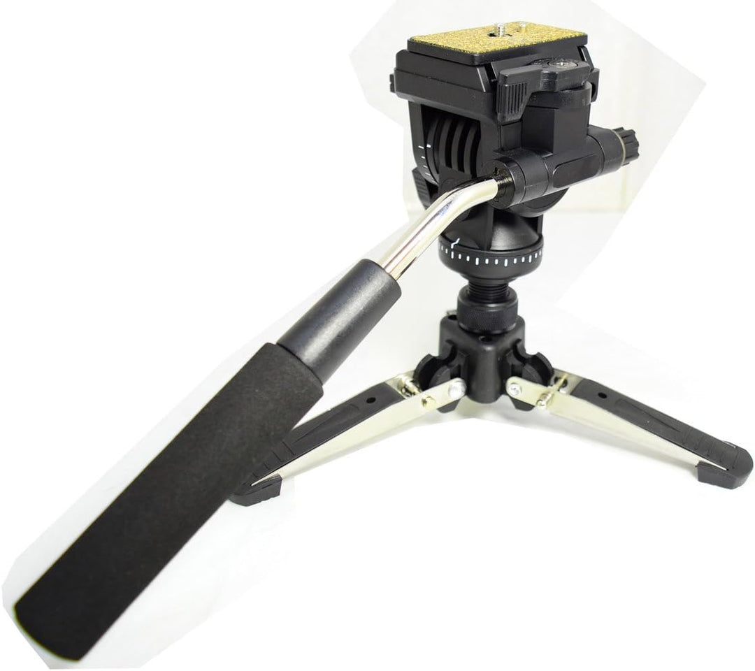 Video Einbeinstativ Kit, 148 cm Fluidkopf Einbeinstativ mit abnehmbarem Stativfuss für DSLR-Kamera.