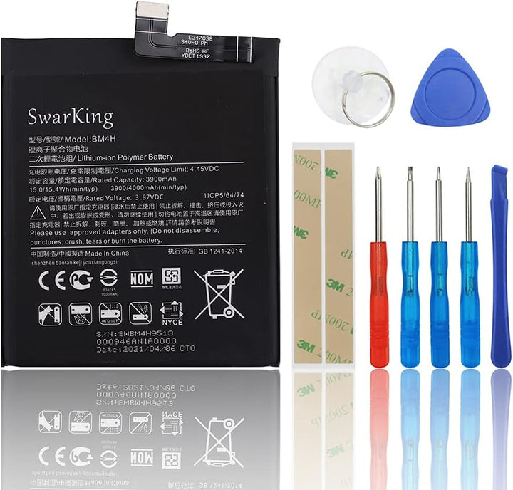 SwarKing Ersatz Akku Kompatibel mit mi 9 pro Mi 9Pro Mi9 Pro BM4H with Toolkit