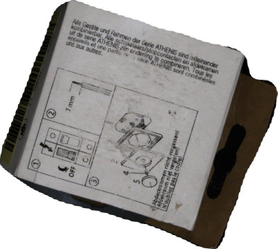 Kopp Athenis rein-weiss, Druck-Wechsel-Schalter, Kombigerät, LED-Dimmer, für Glüh-Lampen, 230V Halog