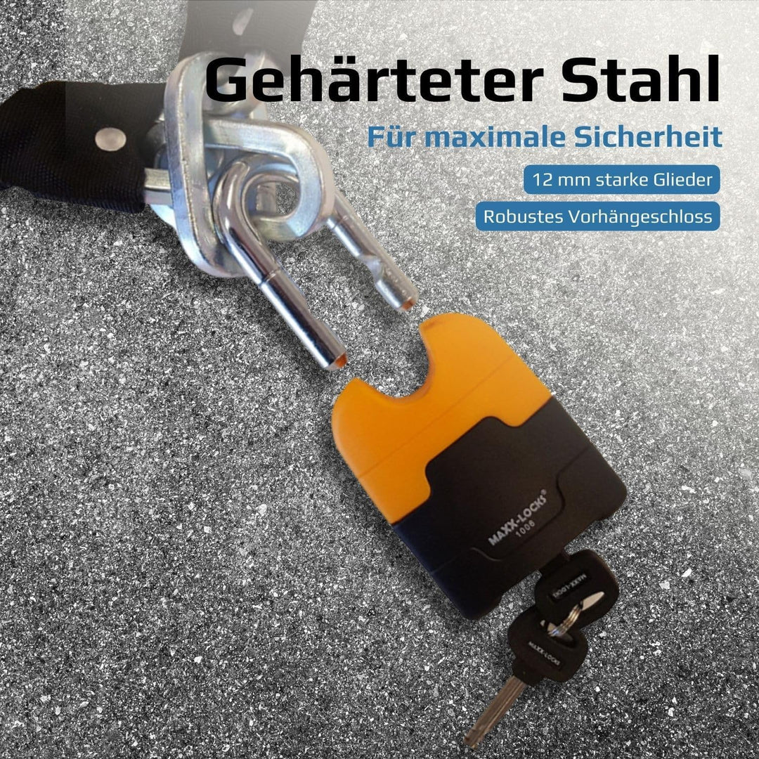 Ohura ART 4 Motorschloss/Scooterschloss - Kettenschloss mit 12mm dicken Schaltern - Art zugelassenes