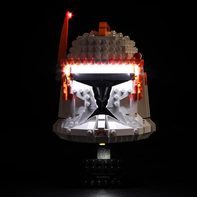 LocoLee Led Licht Set Kompatibel mit Lego Clone Commander Cody Helm, Led Beleuchtungs Set Compatible