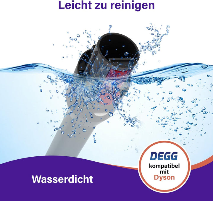 DEGG Staubsaugerrohr - Kompatibel mit Dyson V12 Teleskoprohr 34MM, Verlängerungsrohr, Saugrohr Ersat
