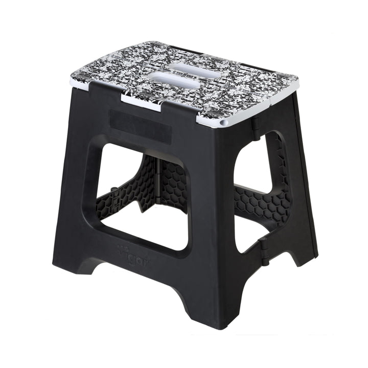 VIGAR Compact Rococco Tritthocker Klappbar 32 cm mit Griffen, 35 cm x 32 cm Rococco On Top 32 cm, Ro