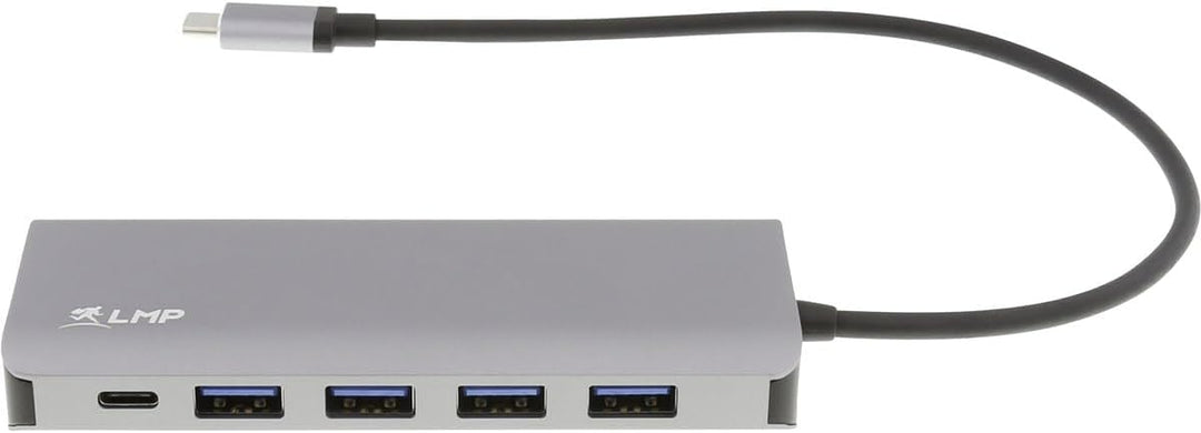 LMP Hub USB-A (4) und LMP (3) Hub mit 7 Ports Ladefunktion (BC1.2) externes Netzteil (36W) Spacegrau