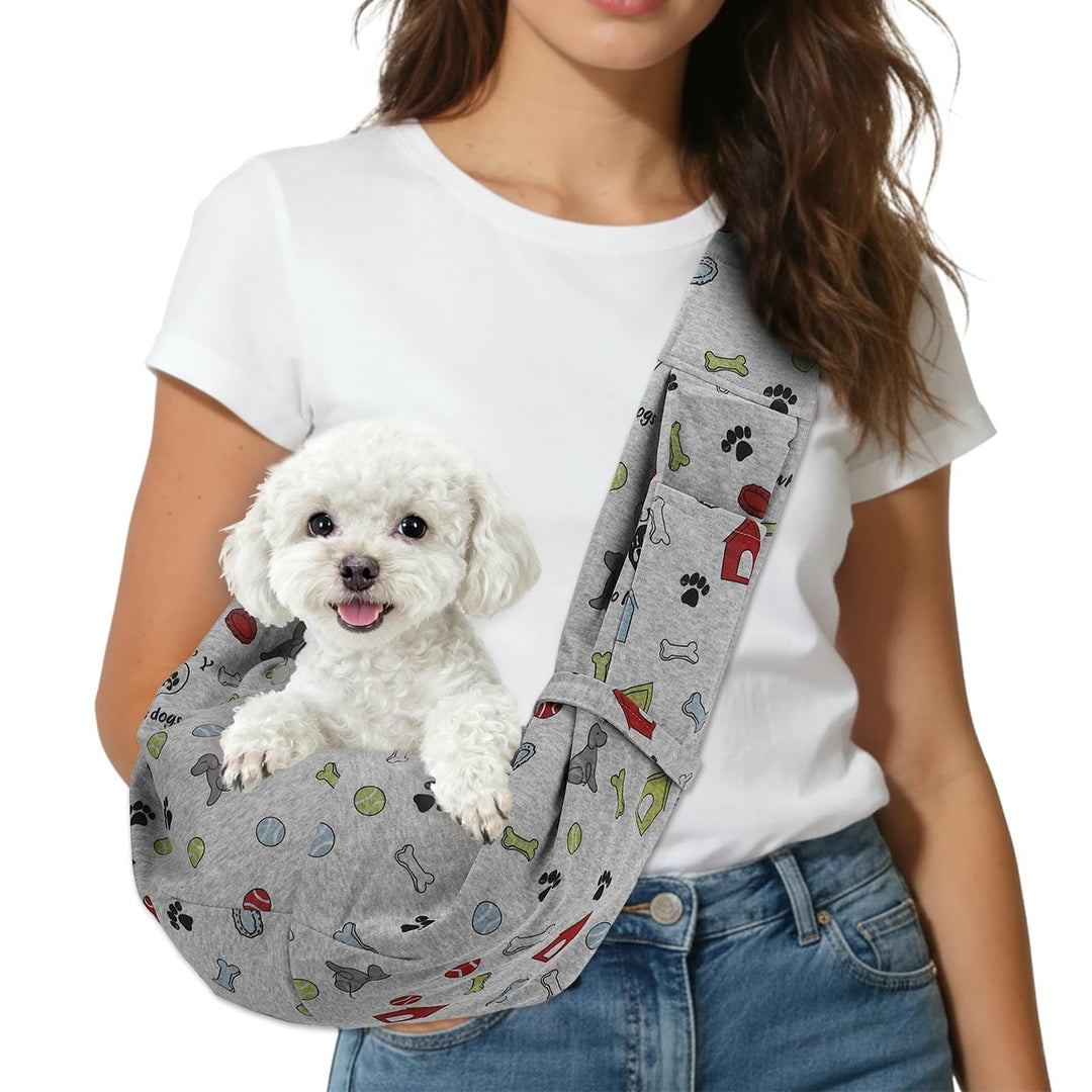 QUARKZMAN Hundetrage Für Kleine Hunde Und Katzen Bis Zu 16.5 Lbs Verstellbare Schnalle Mit Tasche Ha