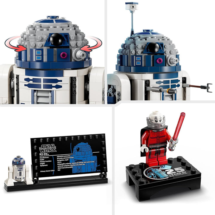 Lego Star Wars R2-D2, Modell-Set für Kinder, Jungen & Mädchen, baubare Spielzeug-Droidenfigur mit 25