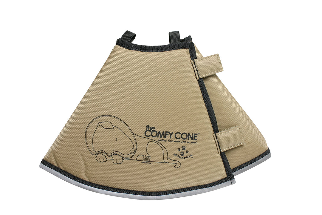 All Four Paws „The Comfy Cone“ Halskrause für Haustiere,Small Small hautfarben, Small hautfarben