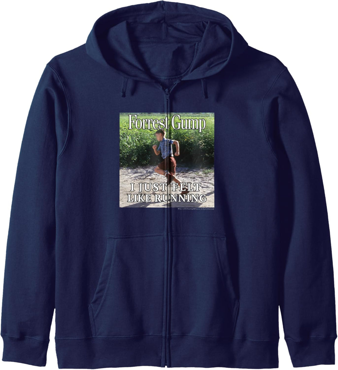 Forrest Gump Just Felt Like Running Photo Panel Kapuzenjacke