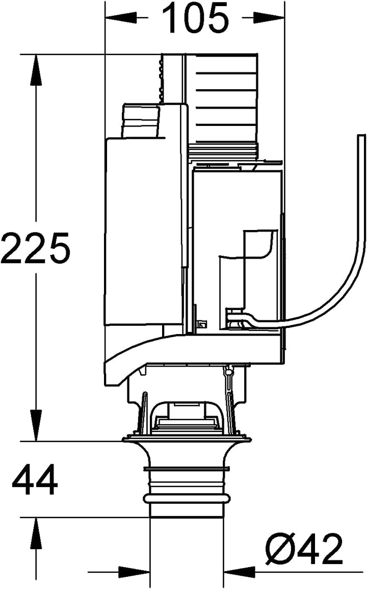 GROHE Ablaufventil AV1 komplett (Original Ersatzteil, Langlebig, Robust, Herstellergarantie: 5 Jahre