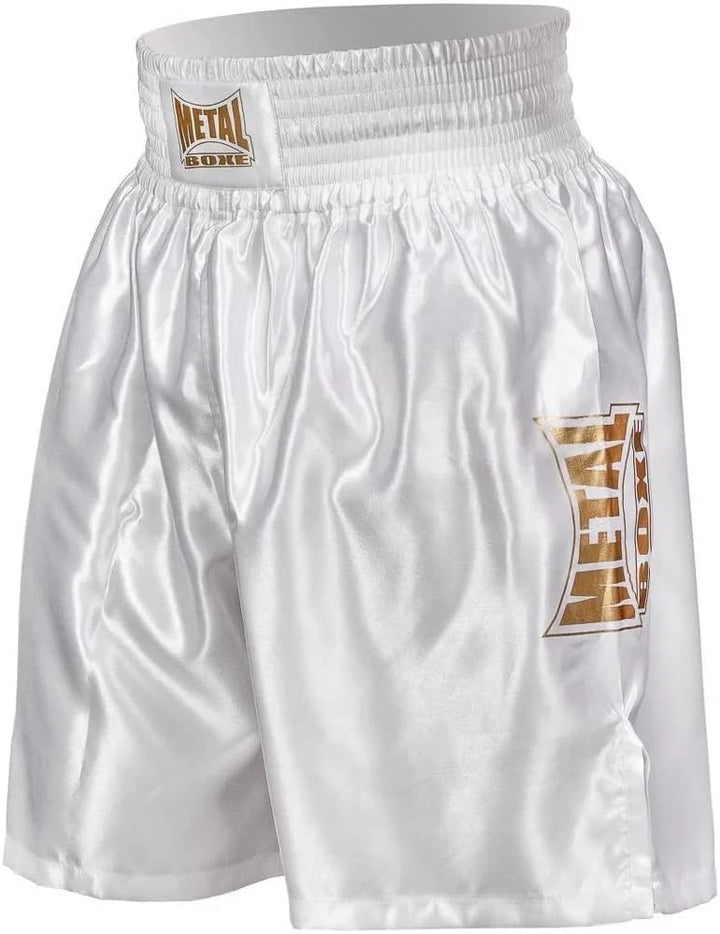 METAL BOXE - Englische Proline Box-Shorts M Weiss/Goldfarben, M Weiss/Goldfarben