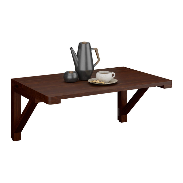 Relaxdays Klapptisch Wand, BxT: 60 x 40 cm, Holz, Esstisch, Schreibtisch, platzsparend klappbar, Wan