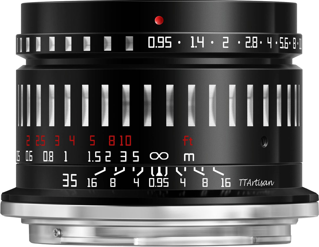 TT Artisan 35mm F1.4 APS-C Weitwinkelobjektiv mit Sony E-Mount schwarz 35 mm F0,95 Schwarz, 35 mm F0