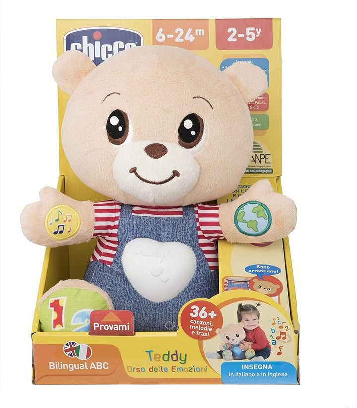 Chicco 00007947000000 Spiel ABC Teddy Bär Emotionen, Mehrfarbig
