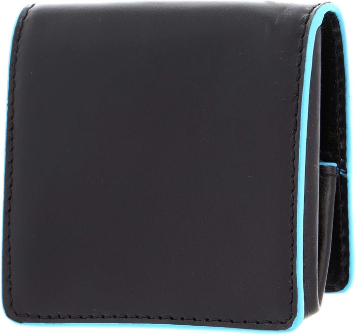 Piquadro PU2634B2 Geldbörse, Kollektion Blau Square, Schwarz, 8 cm