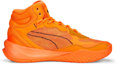 PUMA Herren Playmaker Pro Mid Laser Basketballschuh 40.5 EU Ultra Orange Clemaletine, 40.5 EU Ultra