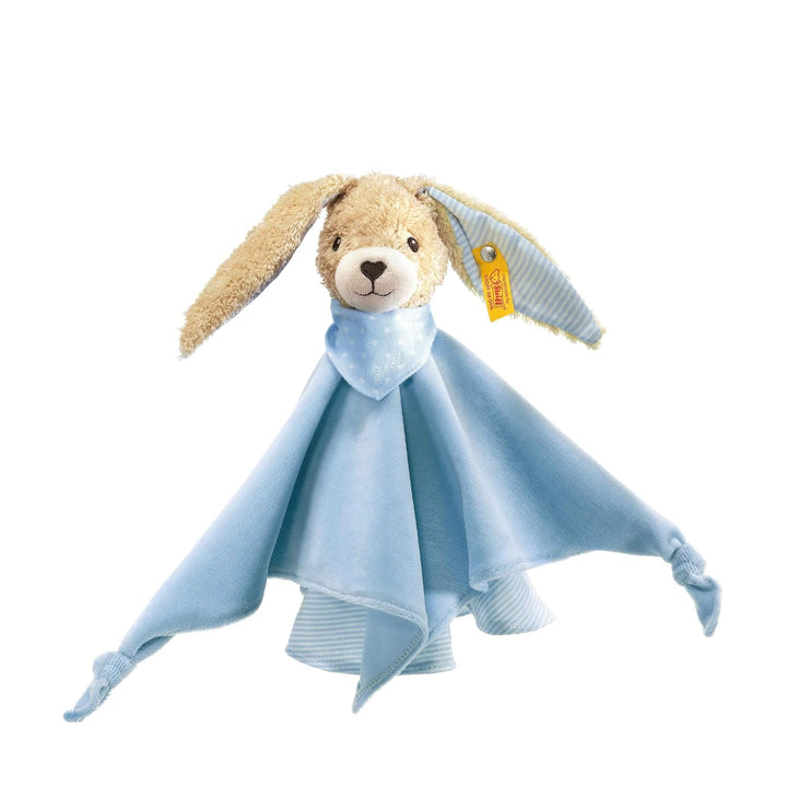Steiff Hoppel Hase Schmusetuch - 28 cm - Kuscheltier für Babys - weich & waschbar - blau (237478), B