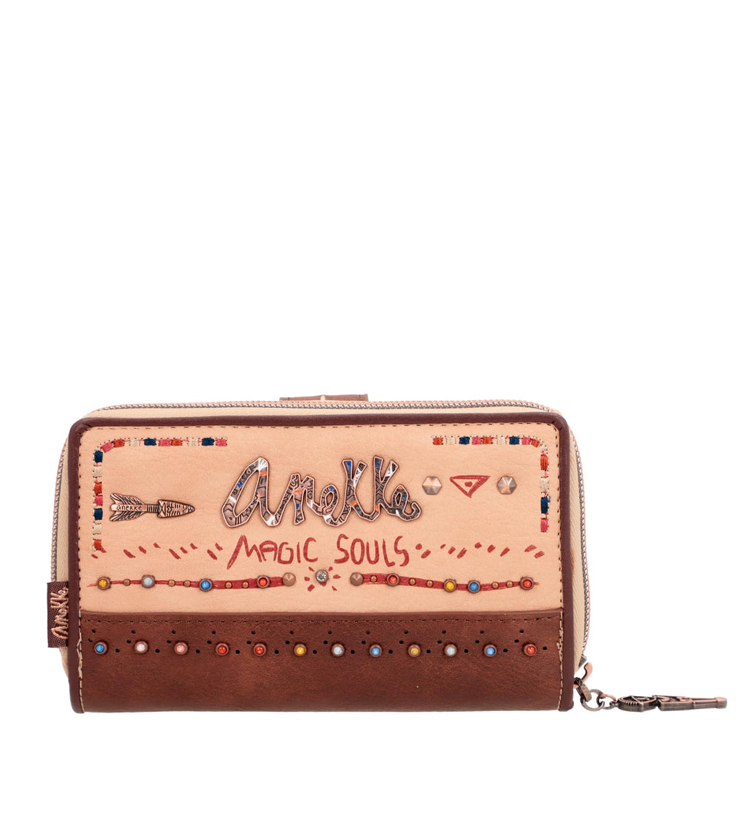 Anekke Damen Mittelgrosse Geldbörse Hardcase, bunt