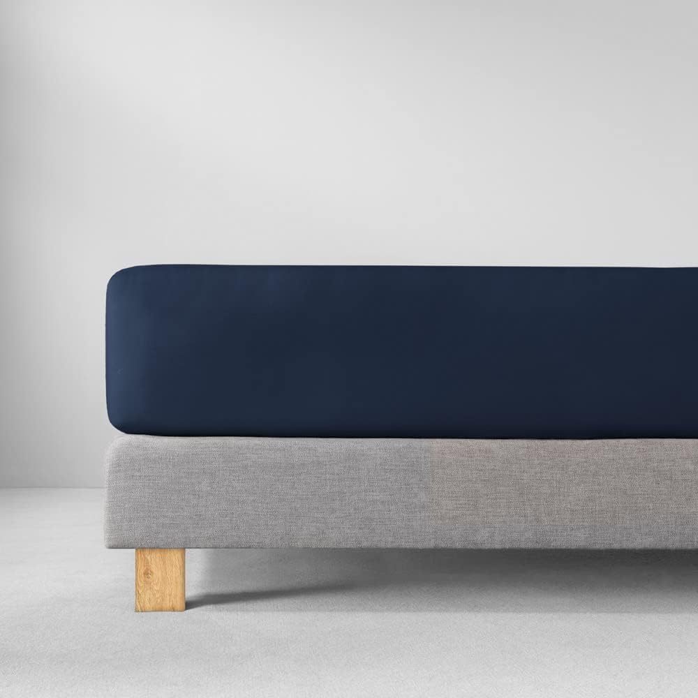 ESTELLA Spannbetttuch Feinjersey | Saphir | 120x200 cm | passend für Matratzen 120 cm (Breite) x 200