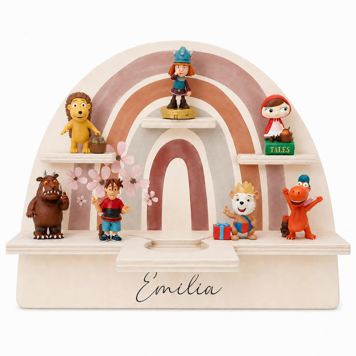 Personalisiertes Tonie Regal für Kinderzimmer - Magnetisches Toniebox Regal für Toniebox &amp; Figuren m
