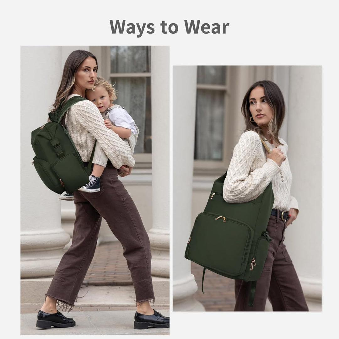 CEI-CEI Neopren Wickelrucksack Grosse Wickeltasche für Neugeborene, wasserdichter Reise-Rucksack für
