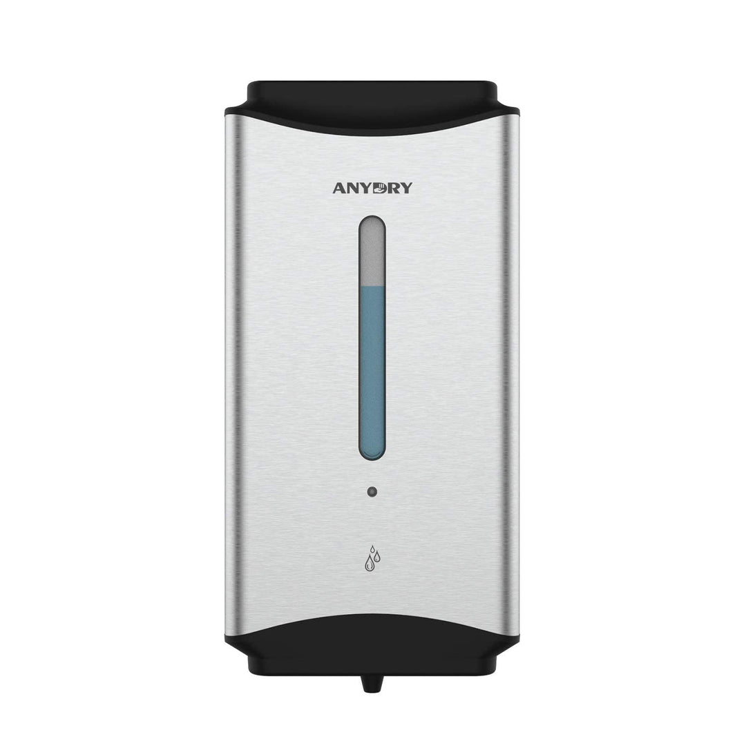 anydry AD1206 Kommerzielle Wandhalterung Automatischer Flüssigseifenspender Edelstahl-Finish 1100ml