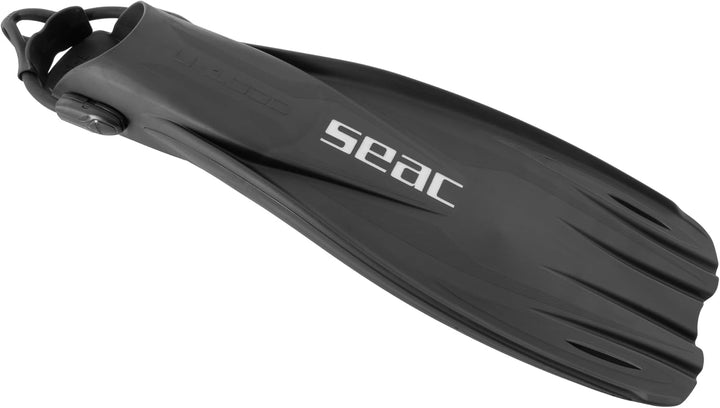 Seac Unisex – Erwachsene U-1000 Tauchflossen für den professionellen und Freizeitgebrauch M/L Schwar